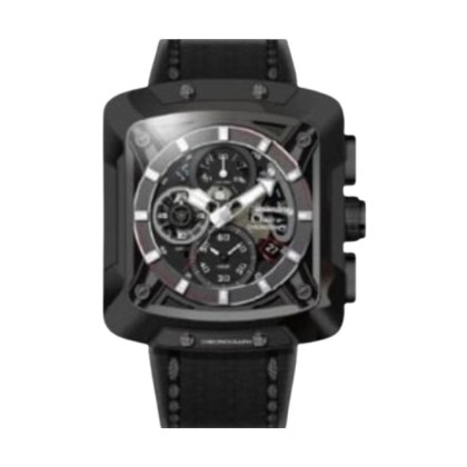 Alexandre Christie ALCW3030GCLIPBA Black Case Black Leather Strap Analog Men Watch